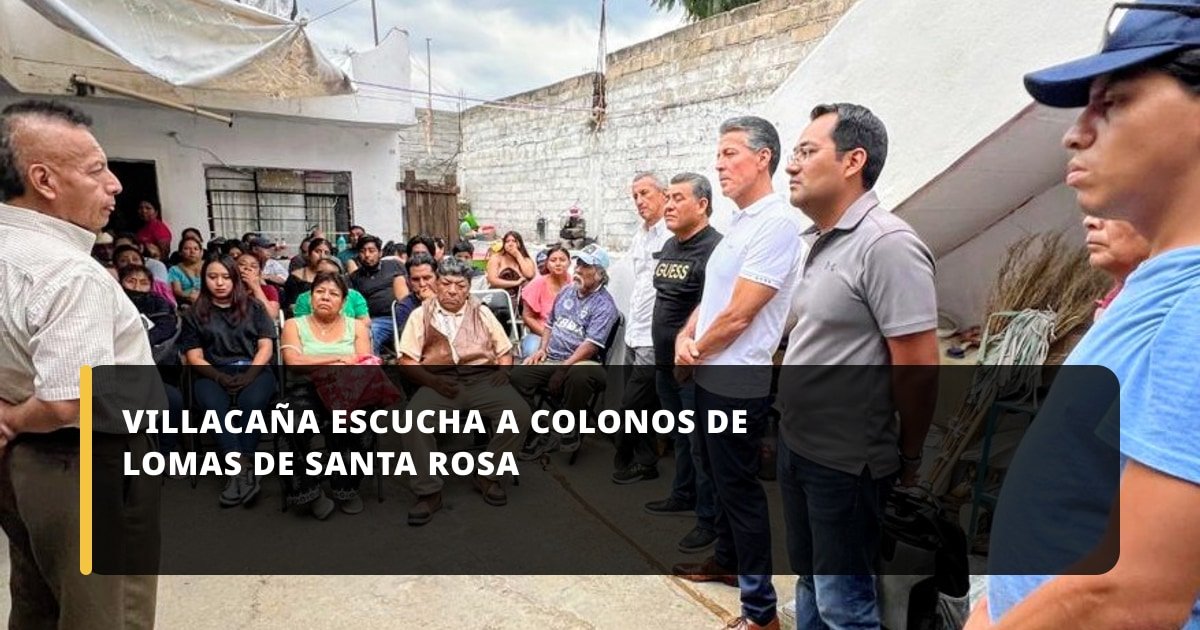 Jorge Villacaña dialoga con colonos de Lomas de Santa Rosa sobre seguridad y necesidades comunitarias